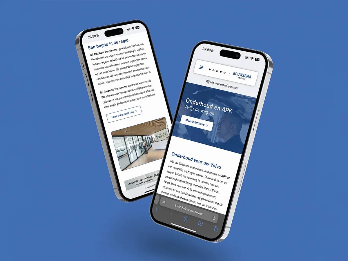 Autohuis bouwsema portfolio project