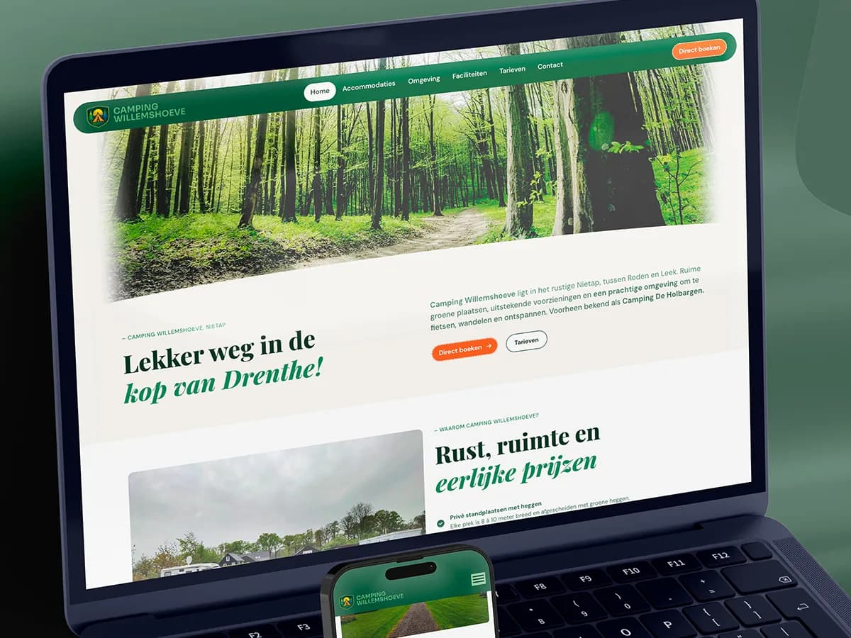 Camping willemshoeve portfolio project