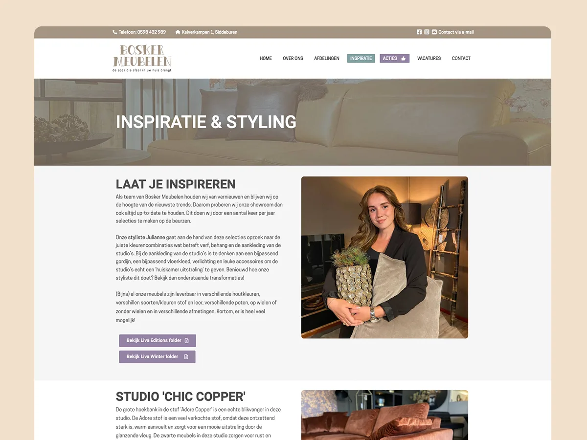 Bosker Meubelen — bosker meubelen portfolio project 1