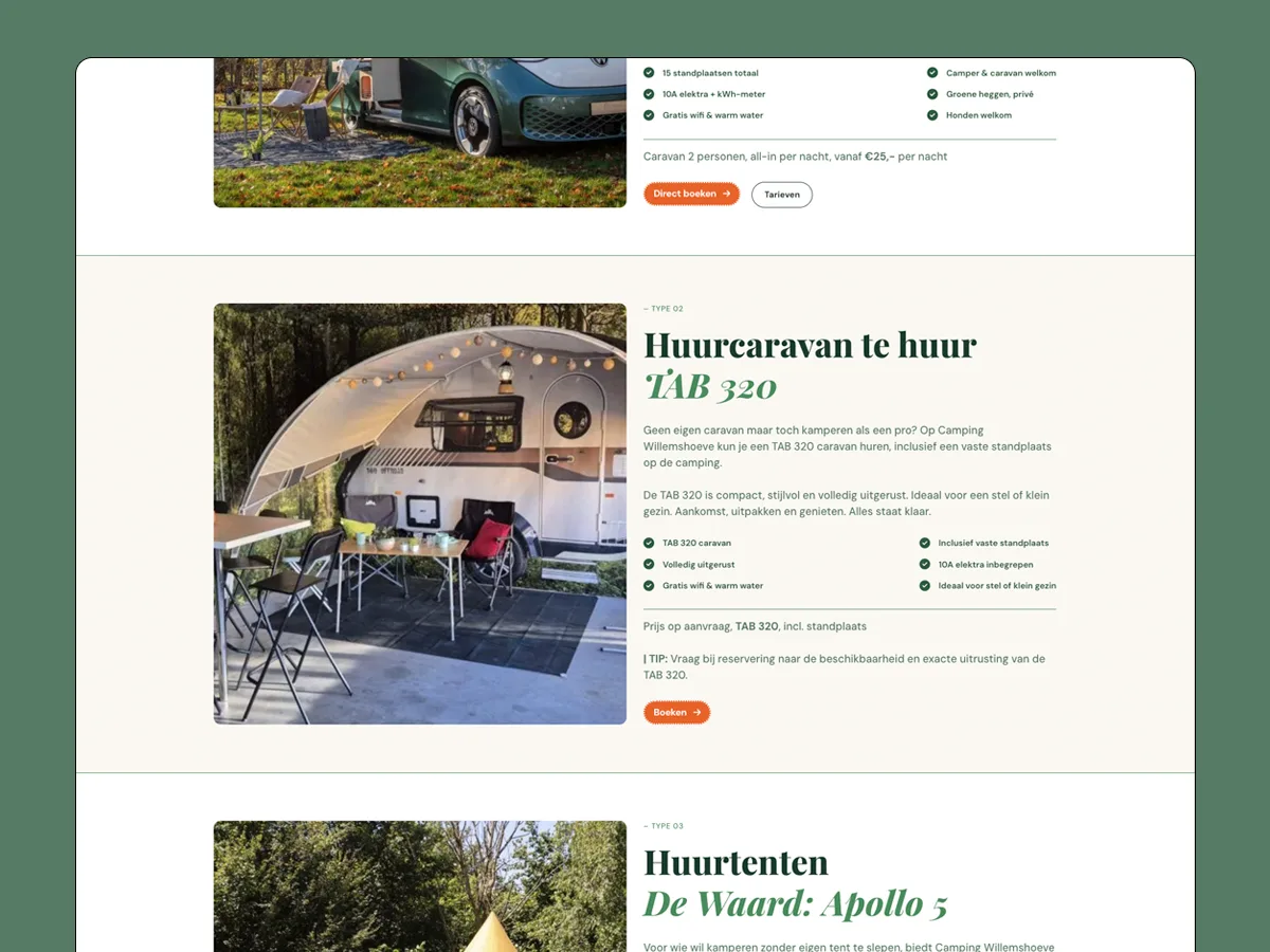 Camping Willemshoeve — camping willemshoeve portfolio project 1