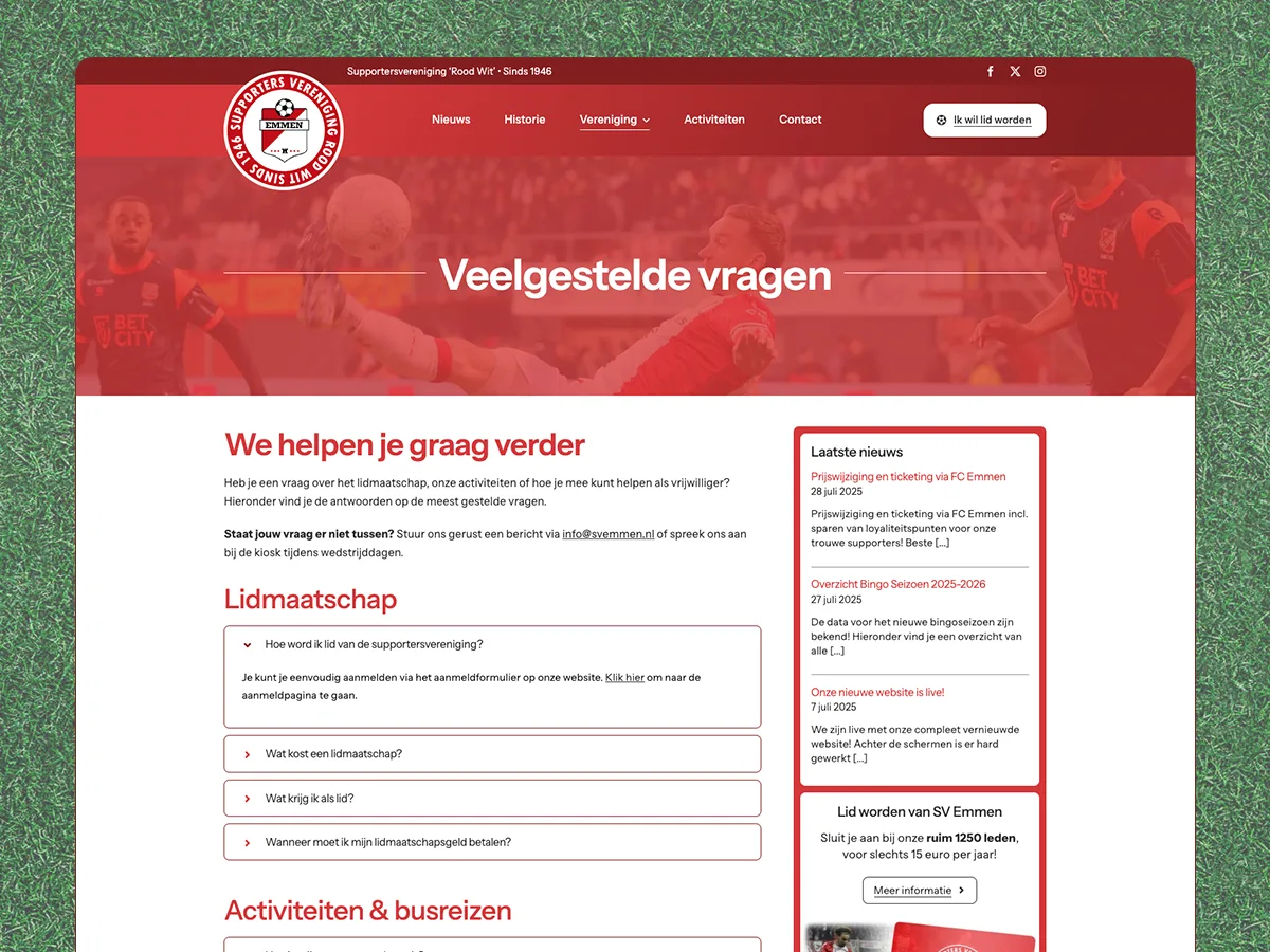 SV Emmen — lammerts online sv emmen supportersvereniging fc portfolio project 2