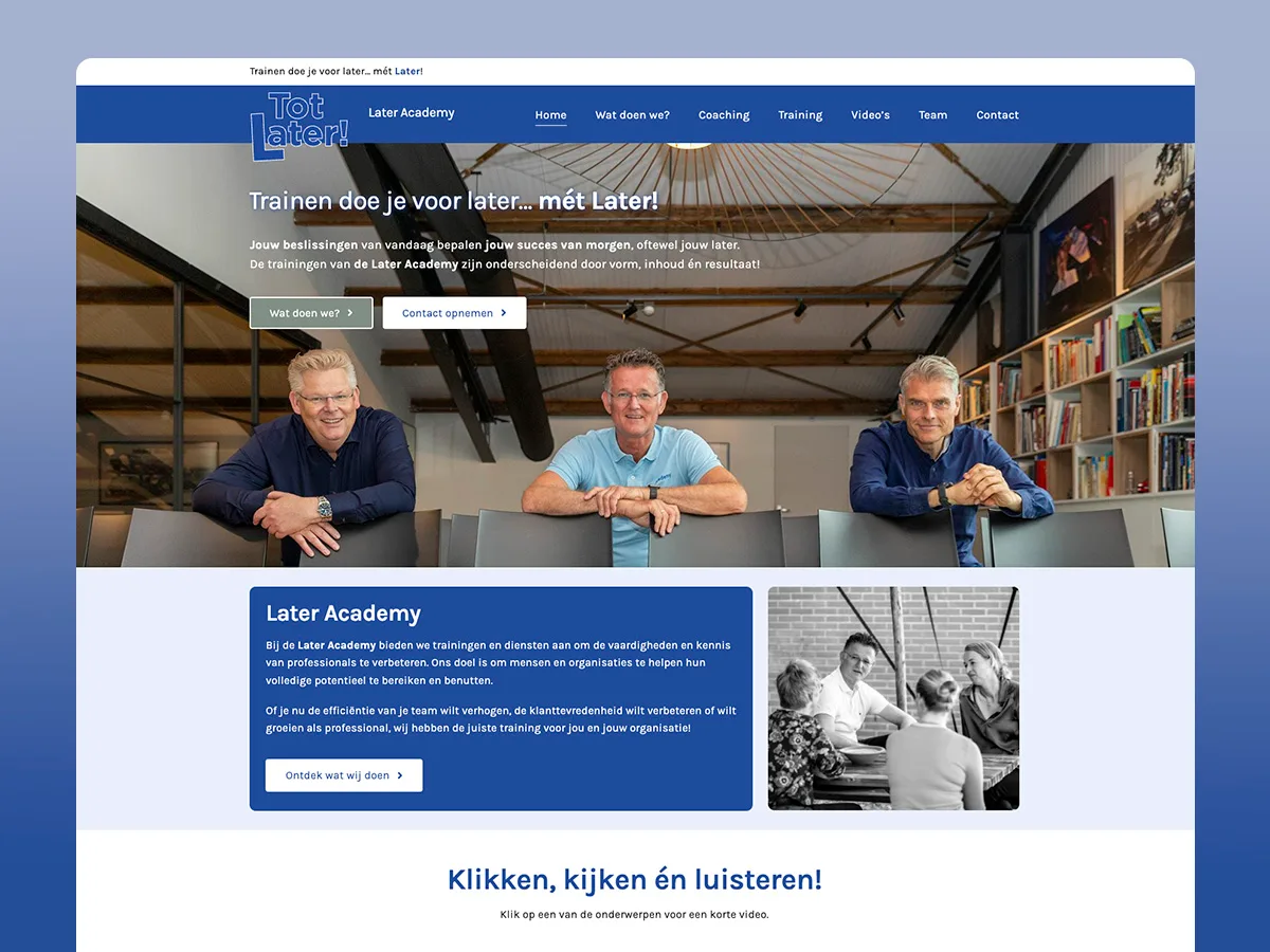Later Academy — later academy portfolio project 1