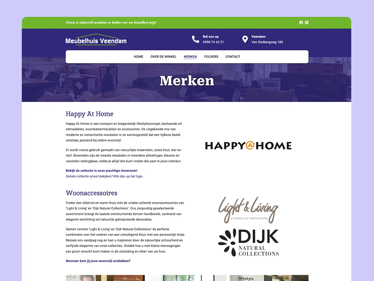 Meubelhuis Veendam — meubelhuis veendam portfolio project 2