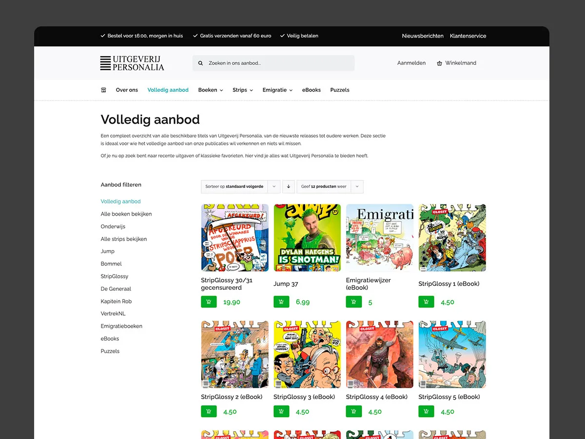 Uitgeverij Personalia — uitgeverij personalia portfolio project 1