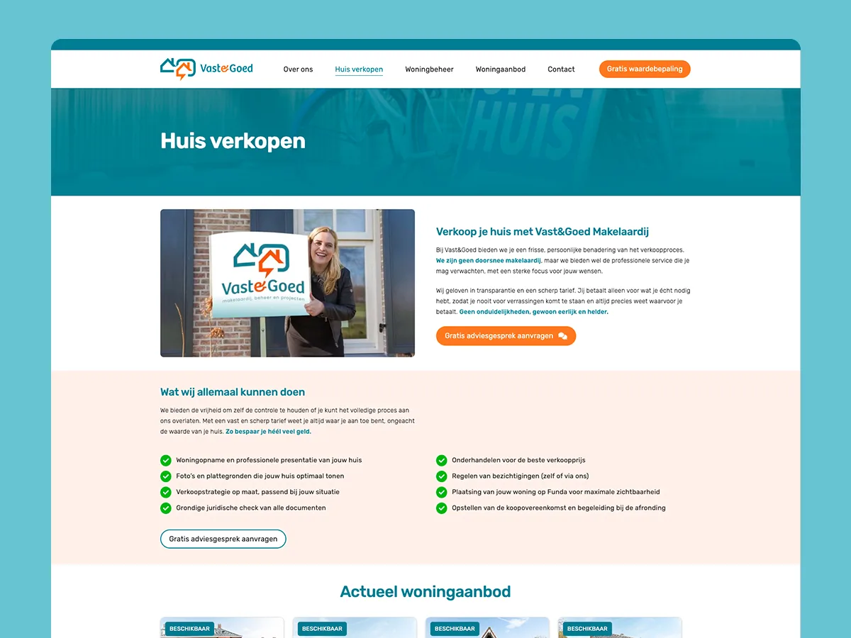 Vast&Goed Makelaardij — vast en goed makelaardij portfolio project 2