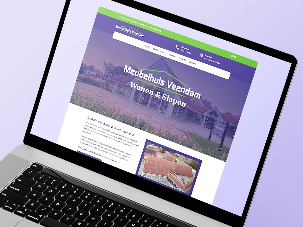 Lammerts Online Media Meubelhuis Veendam portfolio project